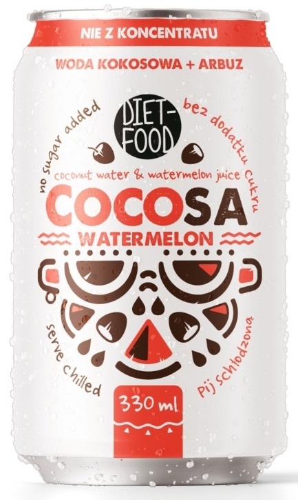 Woda kokosowa z sokiem z arbuza 330 ml