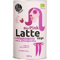 LATTE PINK VEGE BEZ DODATKU CUKRÓW BIO 300 g - DIET-FOOD
