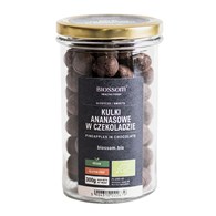 KULKI ANANASOWE W CZEKOLADZIE BEZGLUTENOWE BIO 300 g - BIOSSOM