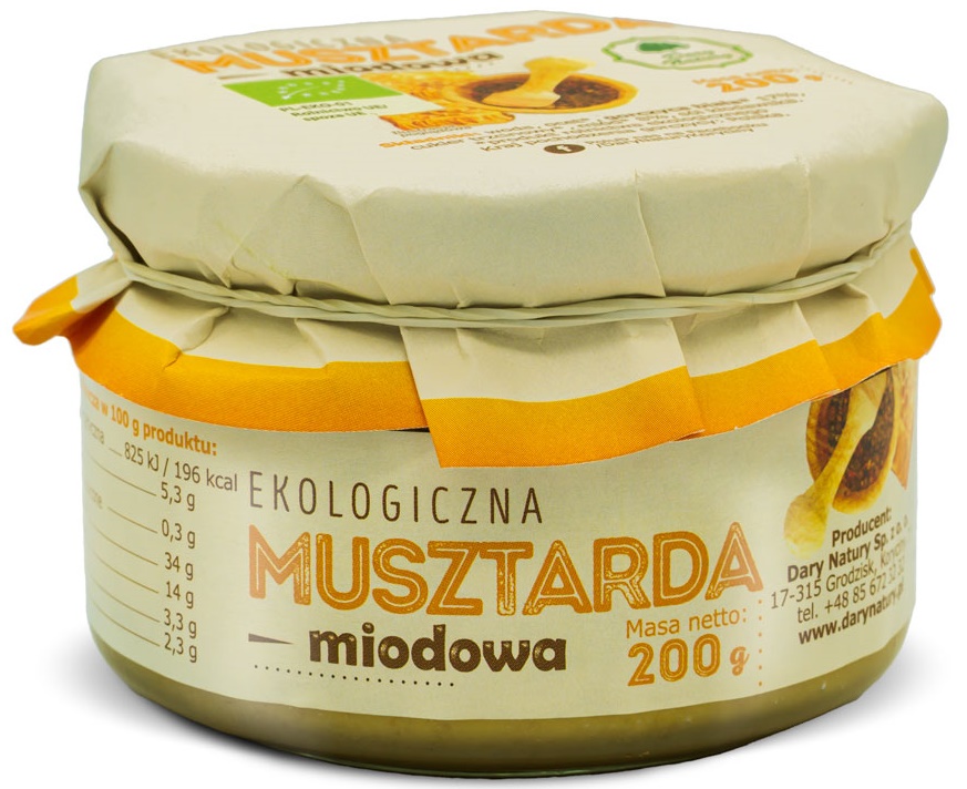 Musztarda miodowa bio 200 g