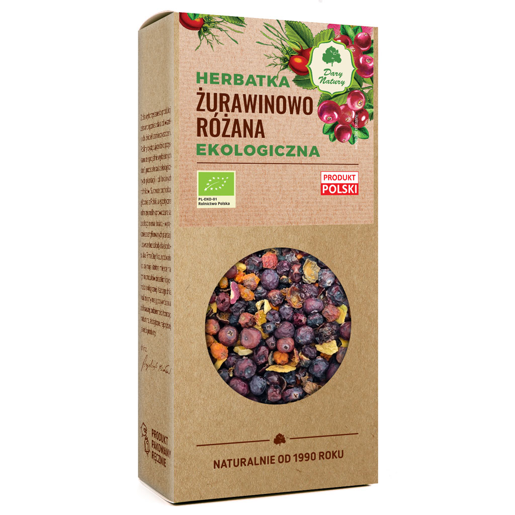 Herbatka żurawinowo - różana bio 100 g