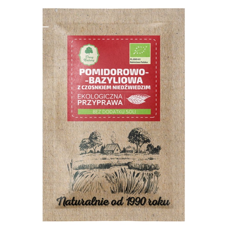 Przyprawa pomidorowo - bazyliowa z czosnkiem niedźwiedzim bio 15 g