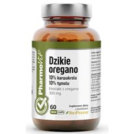 DZIKIE OREGANO EKSTRAKT (300 mg) BEZGLUTENOWY 60 KAPSUŁEK - PHARMOVIT (CLEAN LABEL)