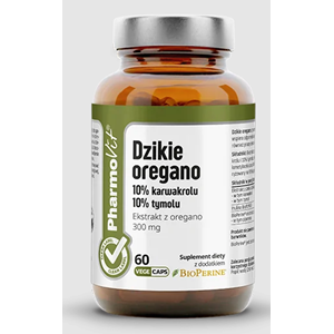 DZIKIE OREGANO EKSTRAKT (300 mg) BEZGLUTENOWY 60 KAPSUŁEK - PHARMOVIT (CLEAN LABEL)