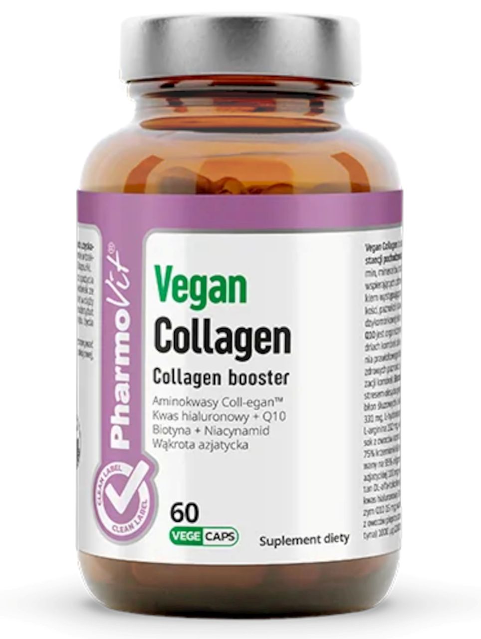 Kolagen booster vegan bezglutenowy 60 kapsułek