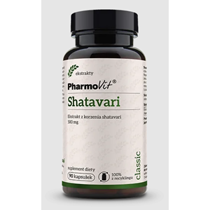 SHATAVARI EKSTRAKT (500 mg) BEZGLUTENOWY 90 KAPSUŁEK - PHARMOVIT (CLASSIC)