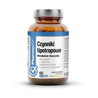 KAPSUŁKI NA METABOLIZM TŁUSZCZÓW (CZYNNIKI LIPOTROPOWE) BEZGLUTENOWE 60 szt. - PHARMOVIT (CLEAN LABEL)