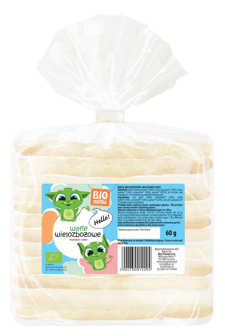 Wafle wielozbożowe bio 60 g