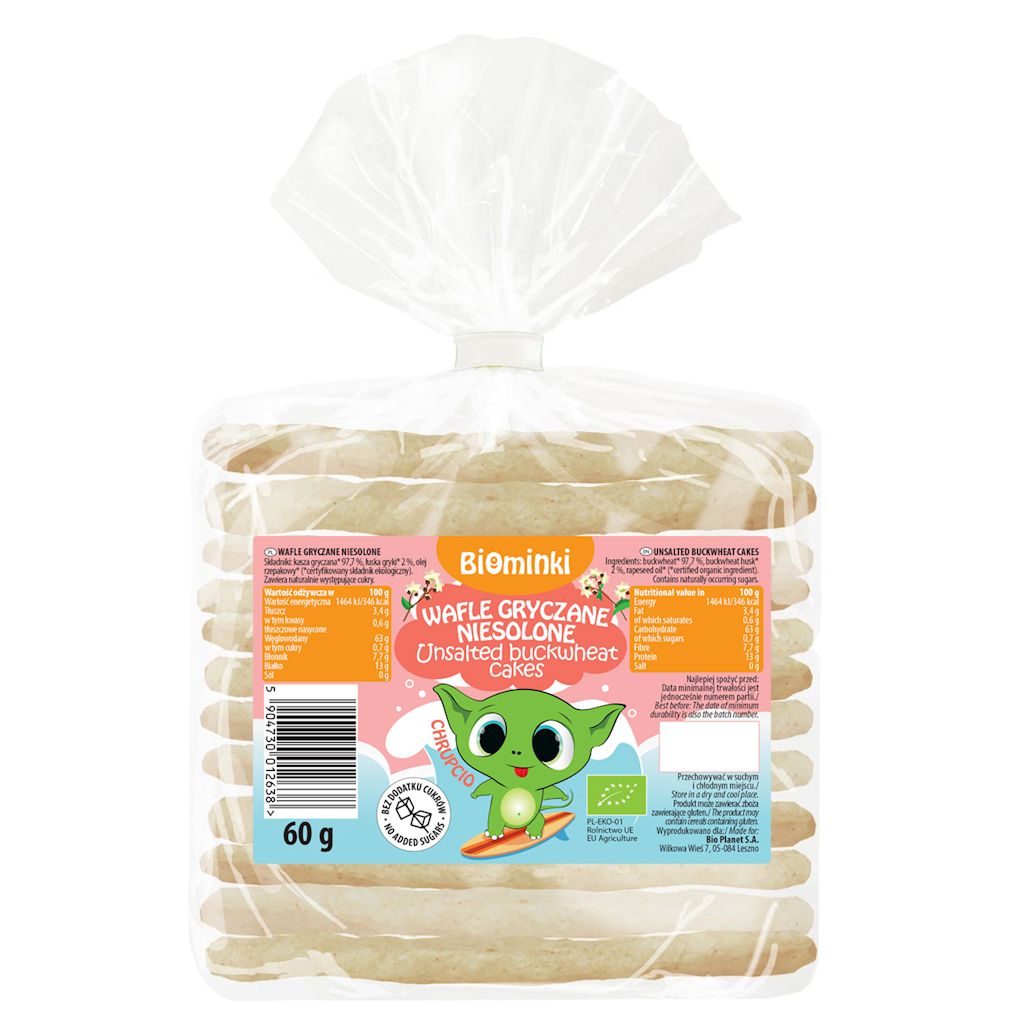 Wafle gryczane niesolone bio 60 g