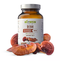 GRZYBY REISHI EKSTRAKT (400 mg) BEZGLUTENOWY 90 KAPSUŁEK - BIOWEN