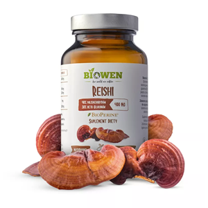 GRZYBY REISHI EKSTRAKT (400 mg) BEZGLUTENOWY 90 KAPSUŁEK - HEMPKING (BIOWEN)