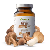 GRZYBY SHIITAKE EKSTRAKT (400 mg) BEZGLUTENOWY 90 KAPSUŁEK - HEMPKING (BIOWEN)