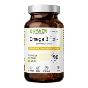 OMEGA-3 FORTE BEZGLUTENOWE 90 KAPSUŁEK - BIOWEN