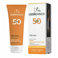 KREM DO TWARZY ANTYOKSYDACYJNY PEPTYDOWY PRZECIW PRZEBARWIENIOM SPF 50 50 ml - UZDROVISCO (PRE-AGE)