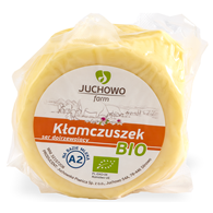 SER ŻÓŁTY DOJRZEWAJĄCY KŁAMCZUSZEK BIO (około 0,30 kg) - JUCHOWO (NA ZAMÓWIENIE)