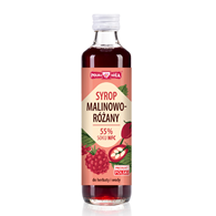 SYROP MALINOWO - RÓŻANY 250 ml - POLSKA RÓŻA