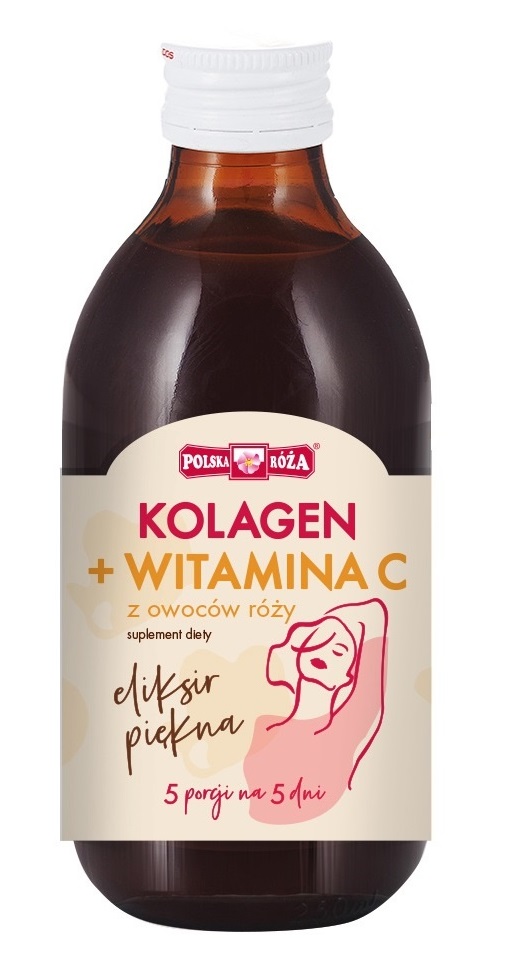 Eliksir piękna - kolagen + witamina c z owoców róży 250 ml