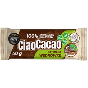 BATON DAKTYLOWY KAKAO - KOKOS CIAO CACAO BEZGLUTENOWY 40 g - ZMIANY ZMIANY