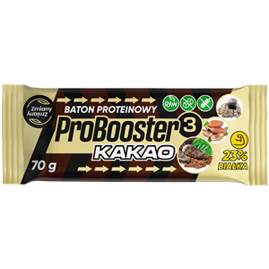 BATON PROTEINOWY KAKAOWY PROBOOSTER BEZGLUTENOWY 70 g - ZMIANY ZMIANY