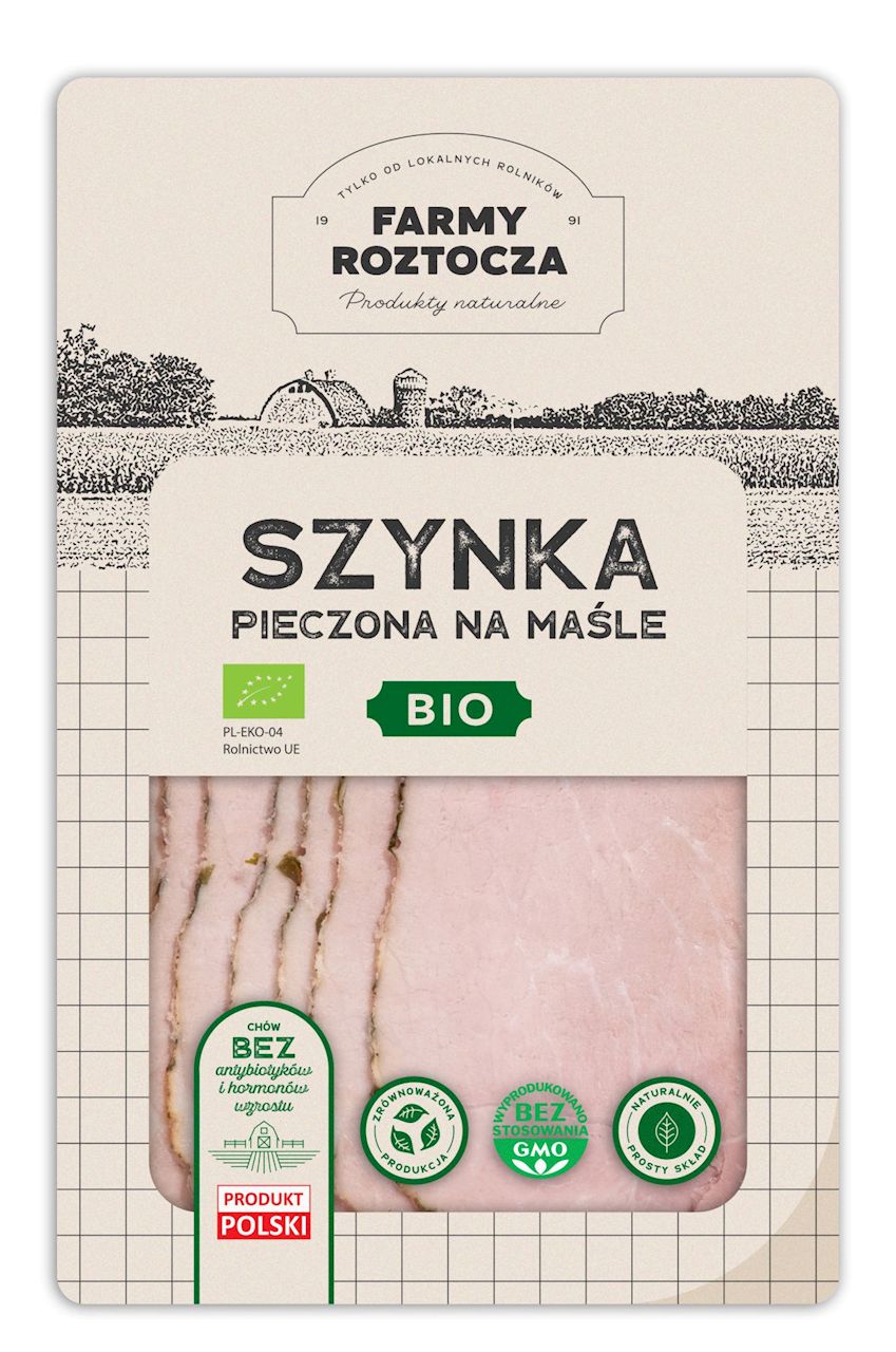 Szynka na maśle pieczona plastry bio 100 g