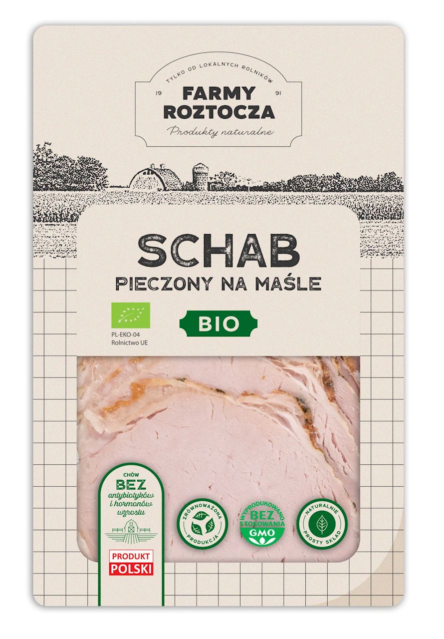 Schab na maśle pieczony plastry bio 100 g