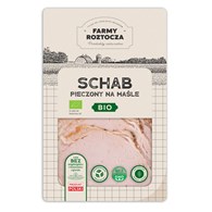 SCHAB NA MAŚLE PIECZONY PLASTRY BIO 100 g -  FARMY ROZTOCZA (NA ZAMÓWIENIE)