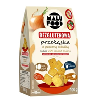 PRZEKĄSKA Z PRAŻONĄ CEBULKĄ BEZ CUKRU BEZGLUTENOWA 100 g - MALU FOOD