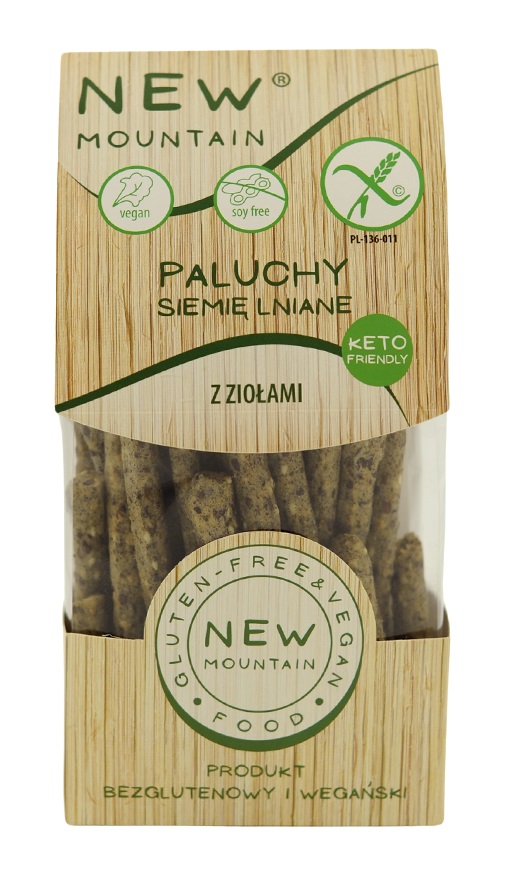 Paluchy z siemieniem lnianym i ziołami bezglutenowe 200 g