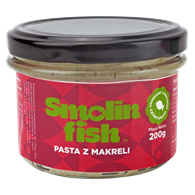 PASTA Z MAKRELI WĘDZONEJ ŚRÓDZIEMNOMORSKA BEZGLUTENOWA 200 g - SMOLIN FISH (NA ZAMÓWIENIE)