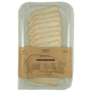 SŁONINA WIEPRZOWA DOJRZEWAJĄCA PLASTRY BEZGLUTENOWA 65 g - PAWĘTA