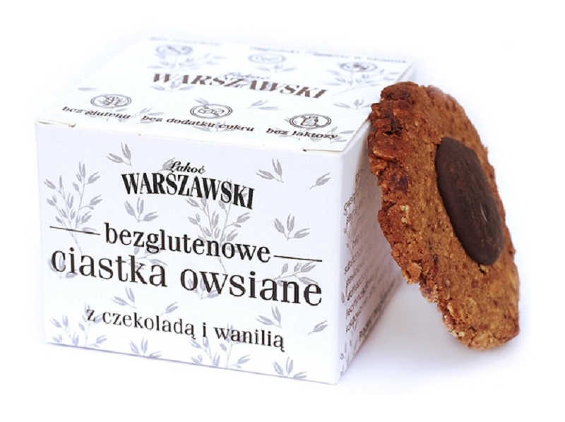 Ciastka owsiane z czekoladą i wanilią bezglutenowe 150 g