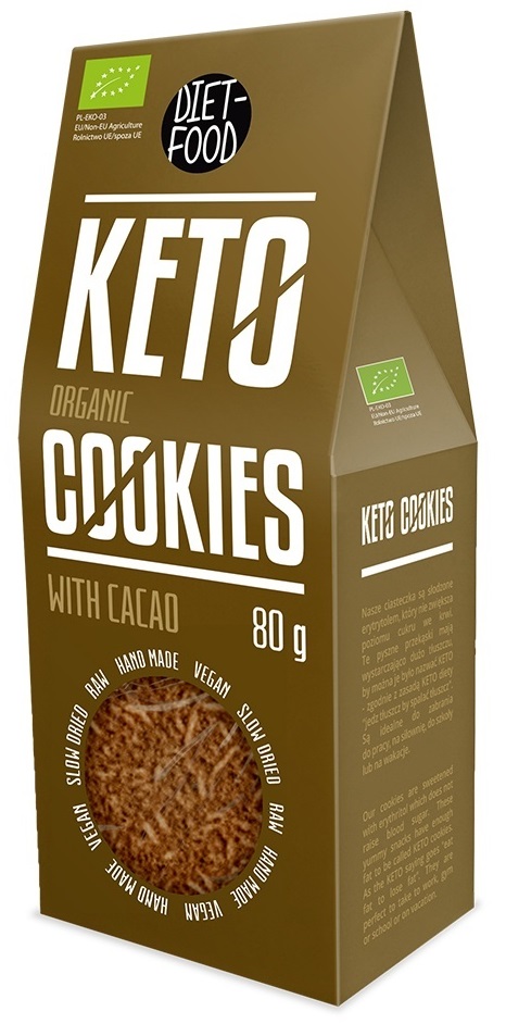 Ciastka kakaowe keto bio 80 g