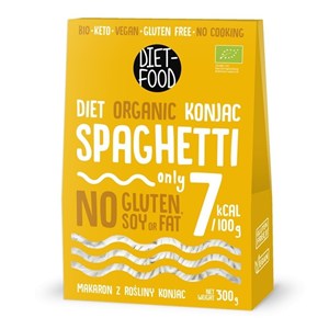 MAKARON (KONJAC) SPAGHETTI BEZGLUTENOWY BIO 385 g (300 g) - DIET-FOOD