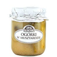 OGÓRKI KONSERWOWE W MUSZTARDZIE 500 g (250 g) - KROKUS
