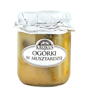 OGÓRKI KONSERWOWE W MUSZTARDZIE 500 g (250 g) - KROKUS
