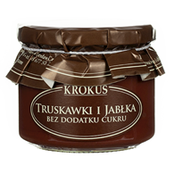 TRUSKAWKI I JABŁKA BEZ DODATKU CUKRÓW 310 g - KROKUS