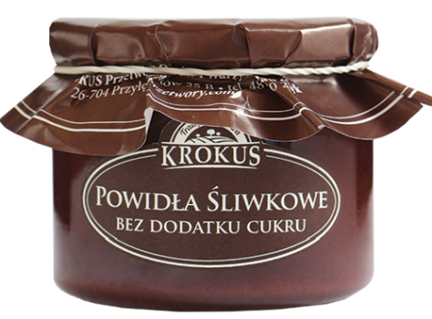 Powidła śliwkowe bez dodatku cukrów bezglutenowe 310 g