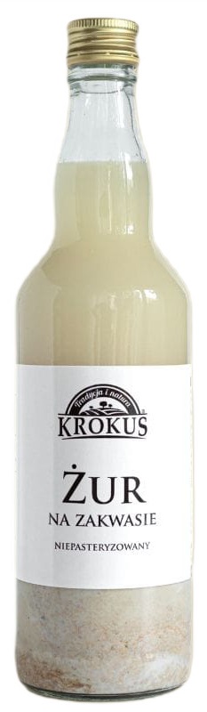 Żur na zakwasie niepasteryzowany 500 ml