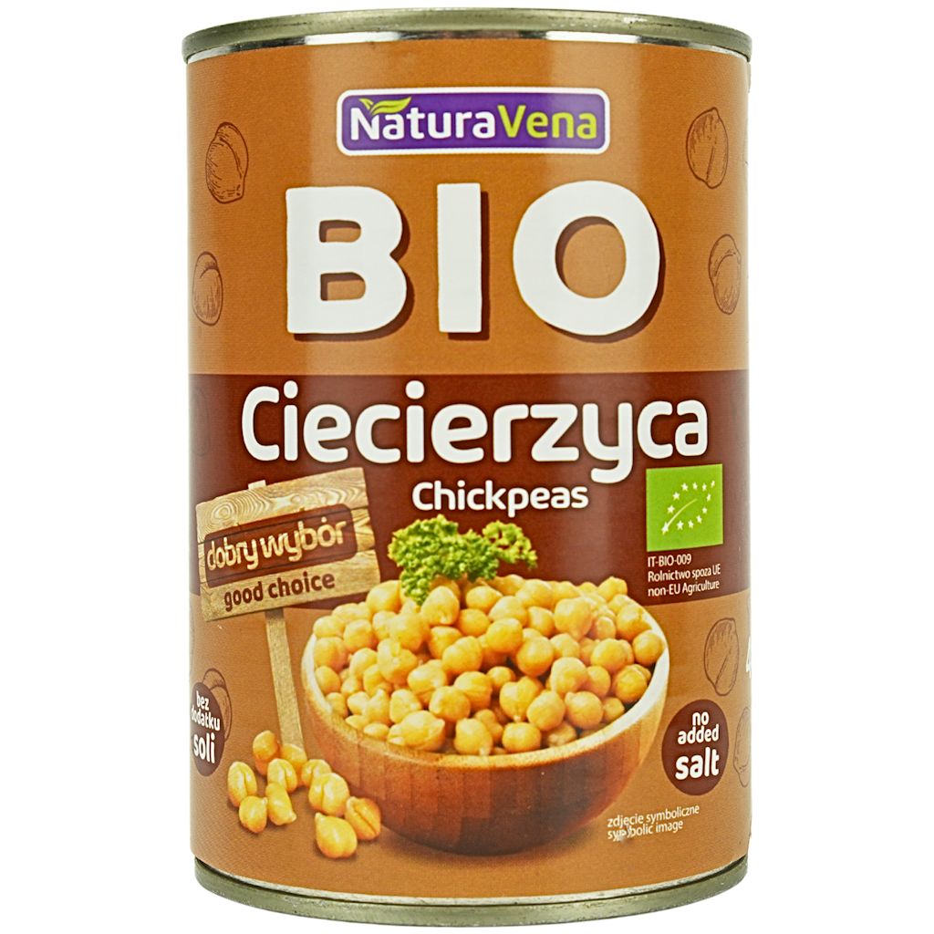 Ciecierzyca w zalewie bez dodatku soli bio 400 g (240 g)