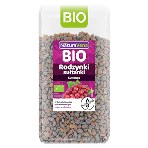 RODZYNKI SUŁTANKI BEZGLUTENOWE BIO 400 g - NATURAVENA