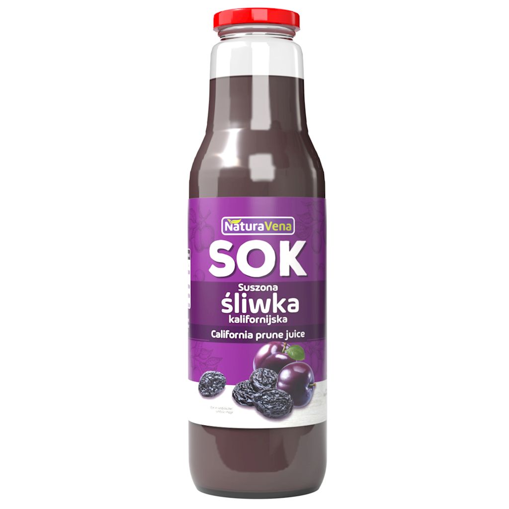 Sok z suszonych śliwek kalifornijskich 750 ml