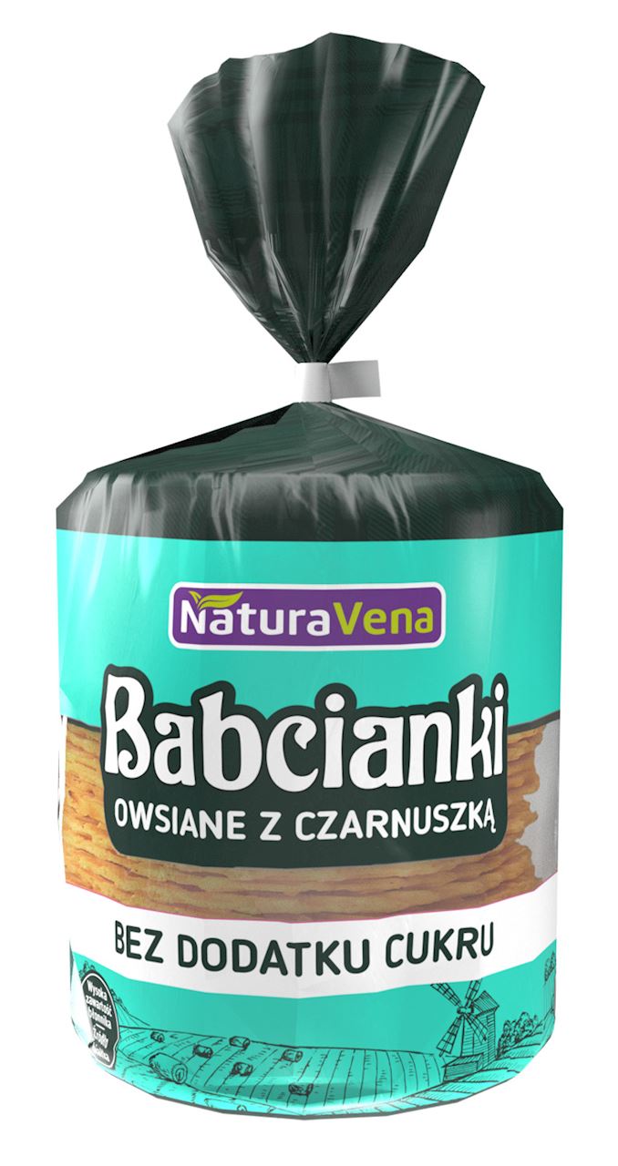 Babcianki owsiane z czarnuszką bez dodatku cukrów 100 g