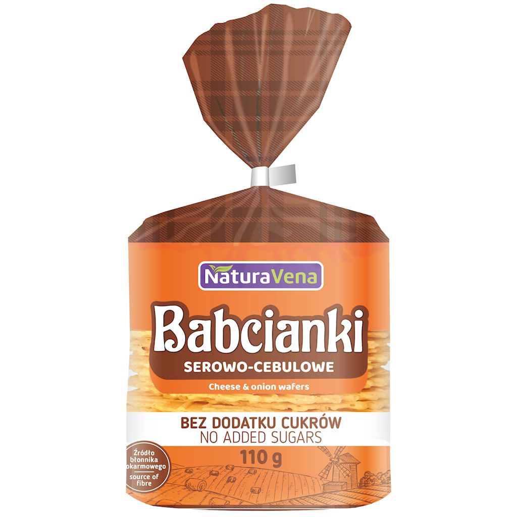 Babcianki serowo-cebulowe bez dodatku cukrów 110 g