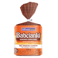 BABCIANKI SEROWO-CEBULOWE BEZ DODATKU CUKRÓW 110 g - NATURAVENA