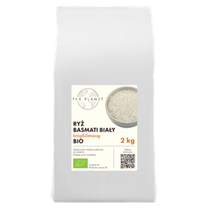 RYŻ BASMATI BIAŁY BEZGLUTENOWY BIO 2 kg - THE PLANET