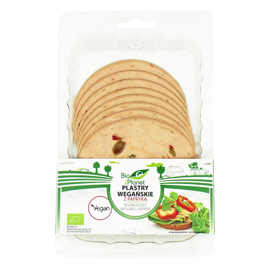 Plastry wegańskie z papryką bio 100 g