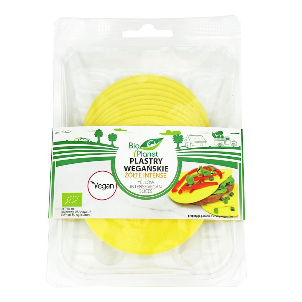Plastry wegańskie żółte intense bio 160 g