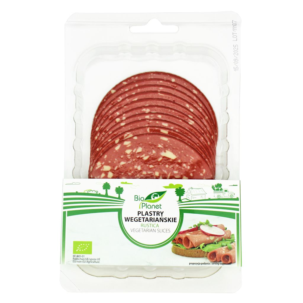 Plastry wegetariańskie rustica bio 100 g