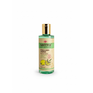 SZAMPON ZIOŁOWY DO WŁOSÓW NEEM I CYTRYNA 210 ml - SATTVA (AYURVEDA)