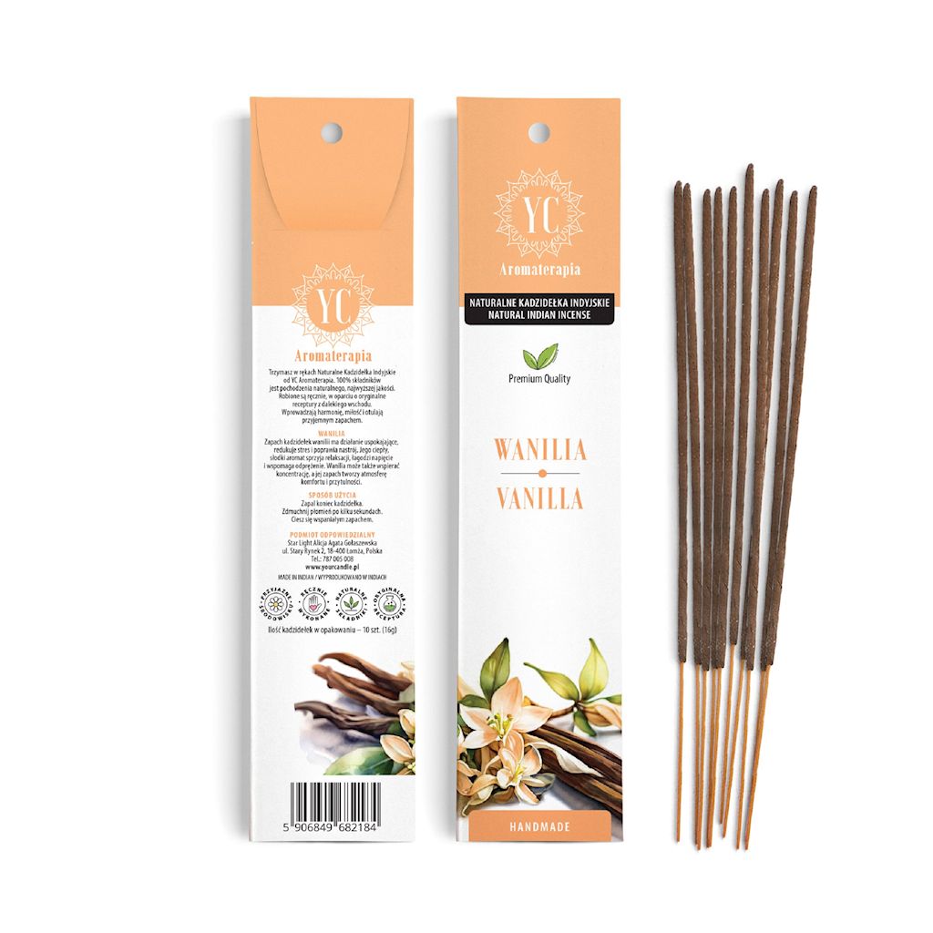 Kadzidełka indyjskie wanilia (10 szt.) 16 g
